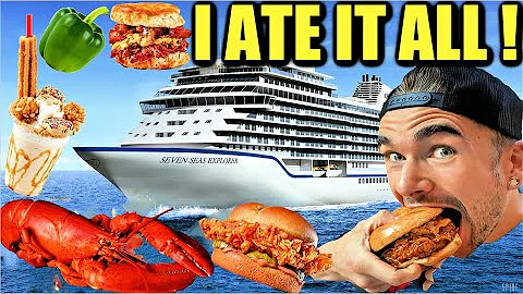 ALL YOU CAN EAT CRUISE SHIP FOOD CHALLENGE - I ATE...