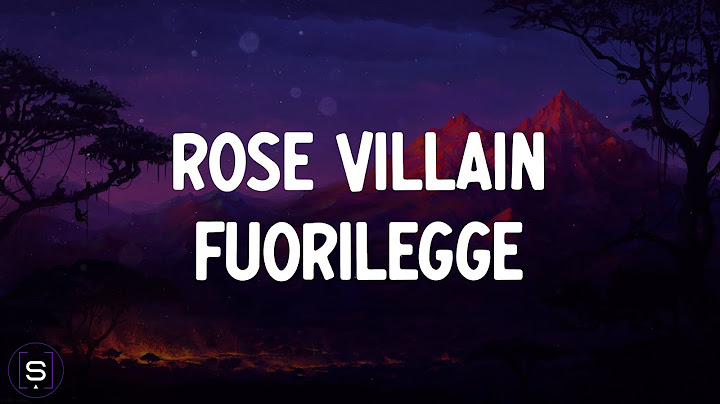 Rose Villain - fuorilegge (Testo 4K / Lyrics Video 4K) - Sanremo 2025