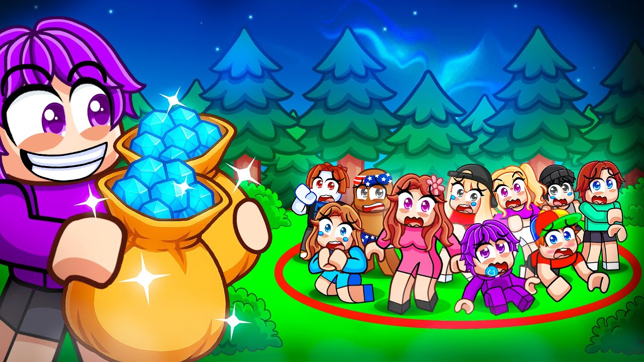 Last To Leave Circle Wins 100,000 Diamonds in 99 Nights In The Forest!