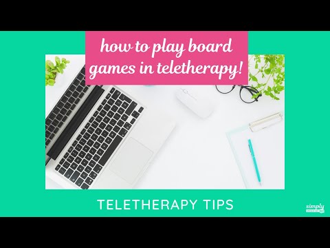 How To Play Boardgames in Teletherapy - Speech Therapy