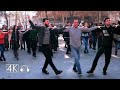 Yerevan Christmas Day, Walking Tour, Armenia, Jan 06, 2022. 4K 60 fps with Binaural Sound