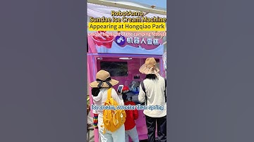 Ice cream robot kiosk #unmannedvendingmachine #icecreammachine