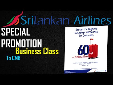 SriLankan Airlines Special Baggage to 