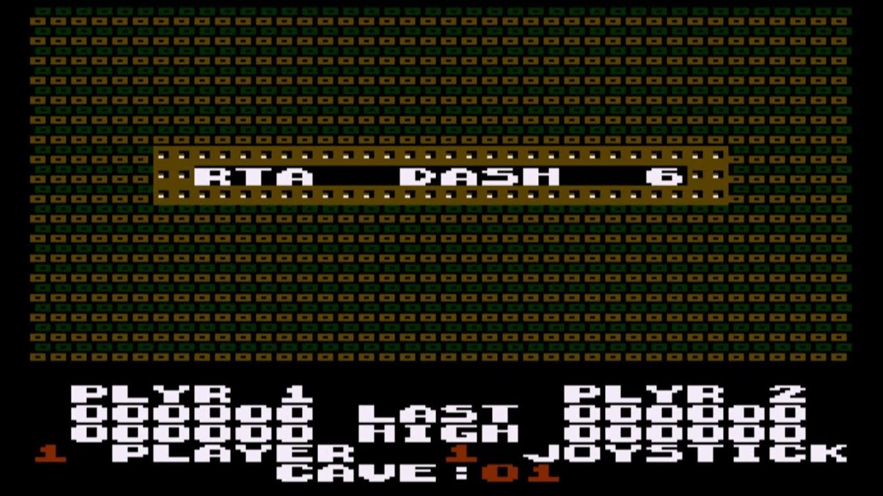 ❤Жесть для фанатов - "Boulder dash - RTA Dash 6"❤Atari 8-bit. Прохождение.FULL PLAY, 2007, R.Agsten.