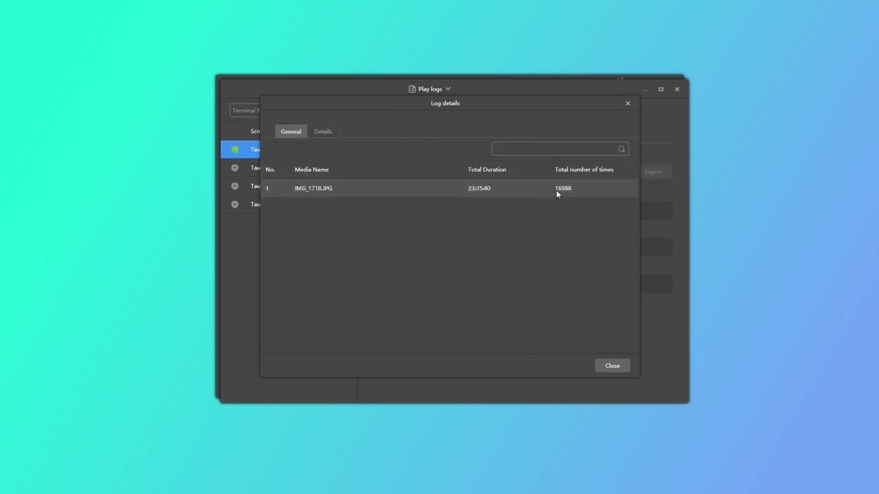 NovaStar Viplex Express Operations- Play Logs