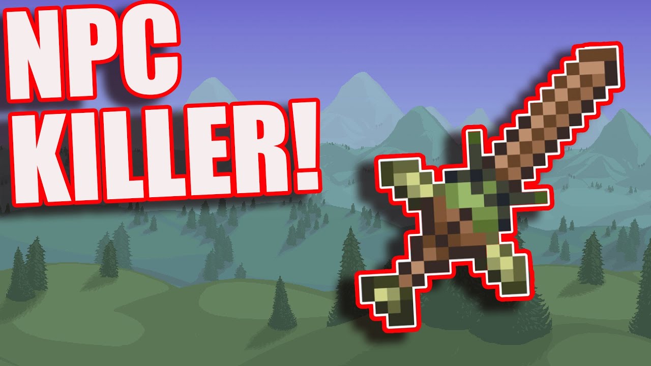 THE MOST USEFUL SWORD IN TERRARIA! (NPC Killing Sword) YouTube