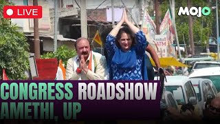 Live | Priyanka Gandhi Leads Massive Roadshow In Amethi, Uttar Pradesh