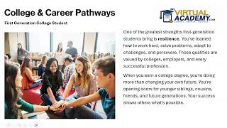 College & Career Pathways - First Generation College Students