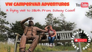 #Shorts - Solo Female VanLife VW Campervan Adventures - Flying visit Silloth Prom & Big Fella statue