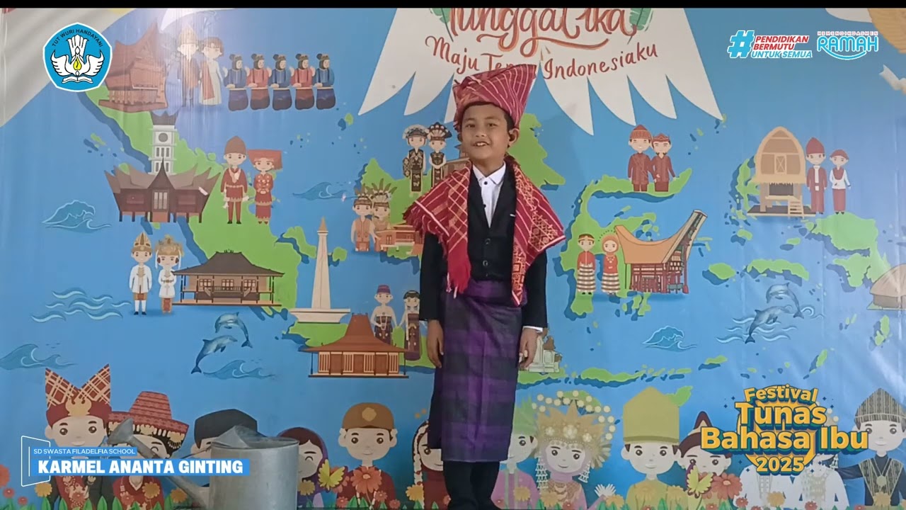 Juara I Lawakan Tunggal Bahasa Karo - Kab.Karo - Tingkat SD - SD Swasta Filadelfia School