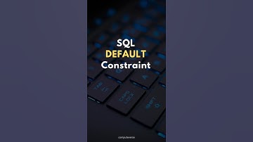 👩‍💻SQL DEFAULT Constraint👩‍💻