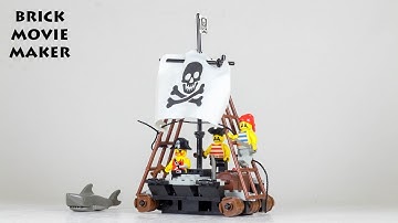 Lego Pirates 6261 Raft Raiders / Piratenfloß speed build