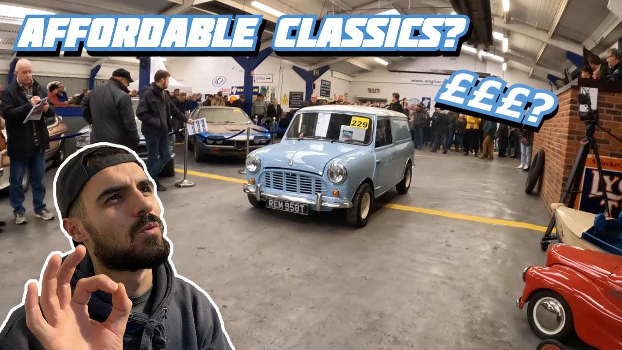 ATTENDING A CLASSIC CAR AUCTION IN WINTER! ANGLIA CAR AUCTIONS YouTube