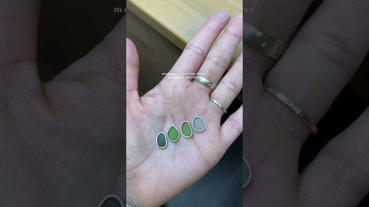 Making A Sea Glass Bracelet | Happy Little Gems