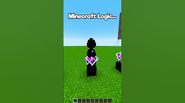 Minecraft Logic🤔 (はいよろこんで) #minecraft #shorts