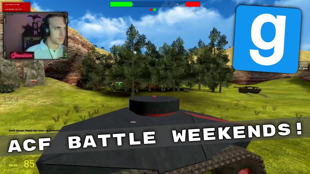 Garry's Mod ACF Battle Weekends on Total Nerds Server!