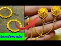 22k gold earrings making | Latest design gold ear chain |gold jewellery making |nadia jewellery |