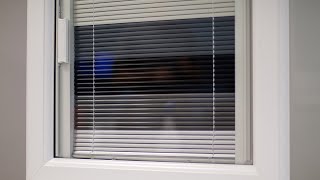 blinds in between glass windows