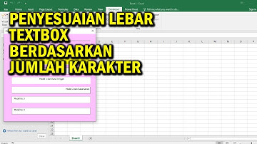 Textbox Menyesuaikan Karakter secara Otomatis Vba Microsoft Excel