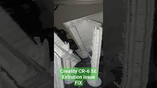 Quick Fix for Creality CR-6 SE Extrusion Problems! #3dprinting