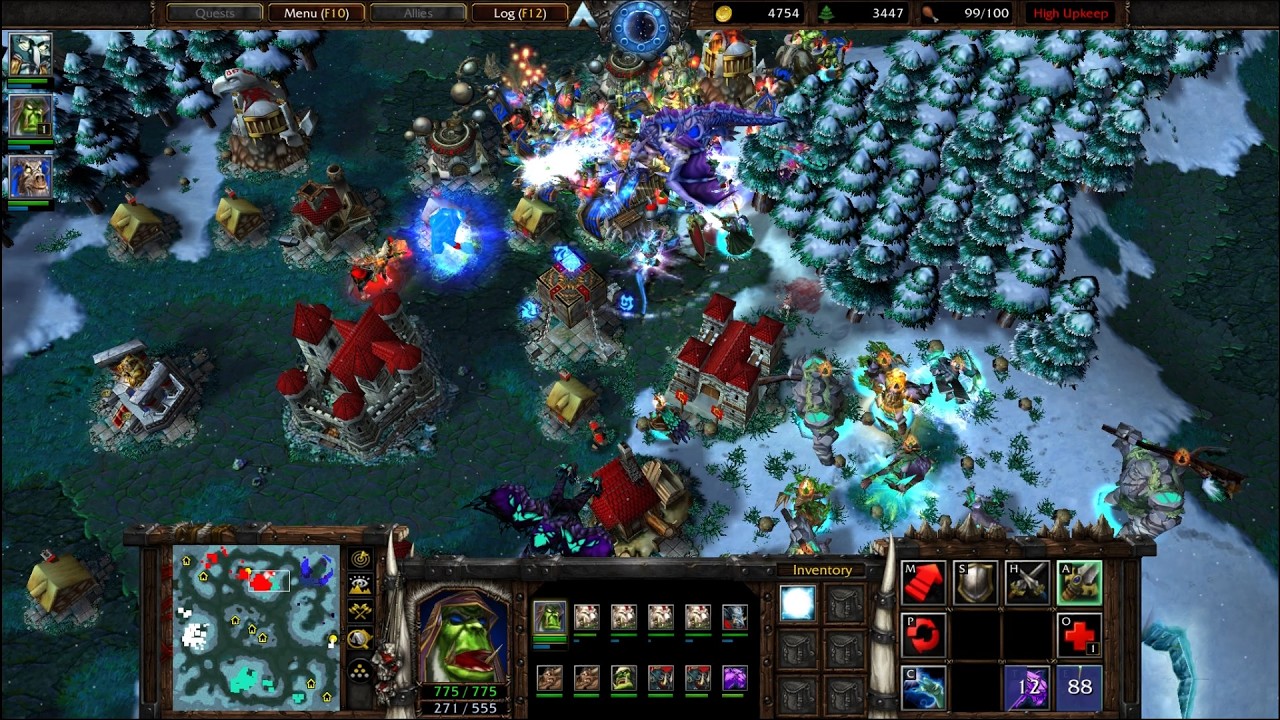 Orcs and Night Elves vs Insane Humans- Final