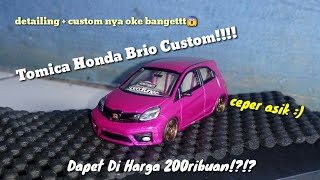 Unboxing Review Diecast Tomica Honda Brio Custom
