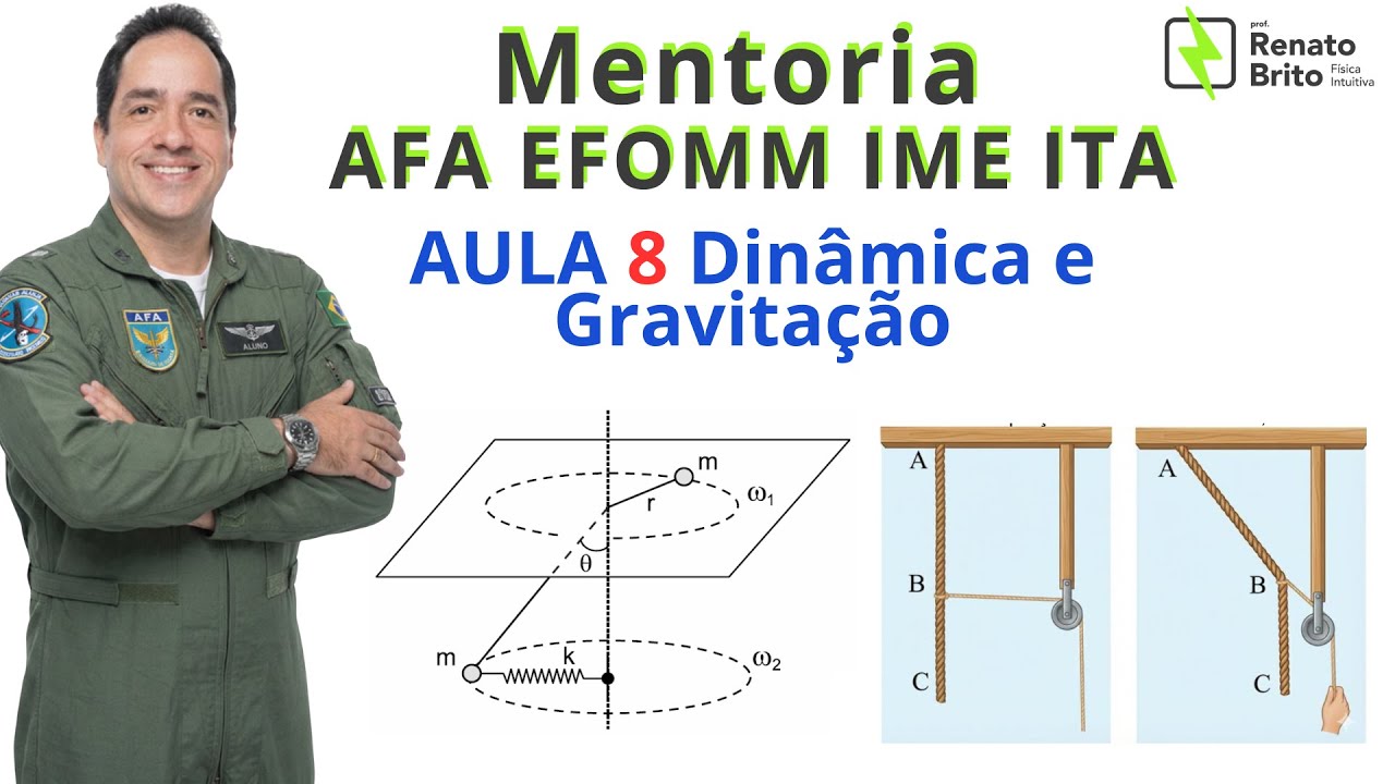 DINÂMICA e GRAVITAÇÃO PARA AFA EFOMM IME ITA  - Renato Brito (Mentoria AO VIVO)