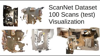 ScanNet Dataset 100 Scans (test set) Visualization