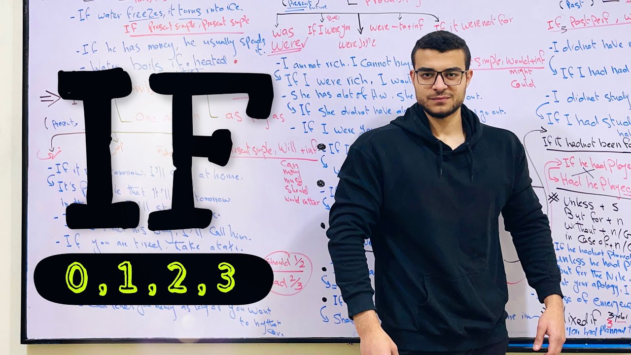 شرح حالات if الشرطية مع د/ عمر ❤️ ( شرح قاعدة if الحالة الصفرية , الاولي , الثانية , الثالثة )