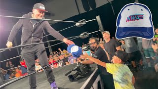 Billy Corgan Gives My Nephew An NWA Hat!