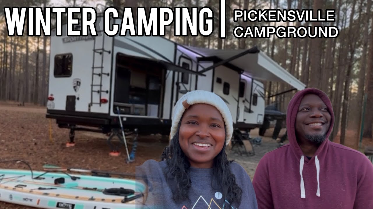 RV Winter Camping on the State Line Pickensville Campground