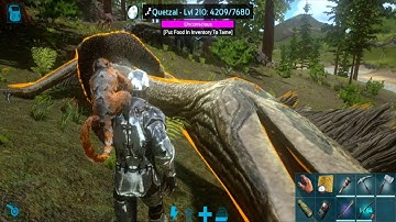 Ark Mobile - How To Easy & Fast Tame Quetzal (No Whistle Command/No Grappling Hook) | Quetzal Taming