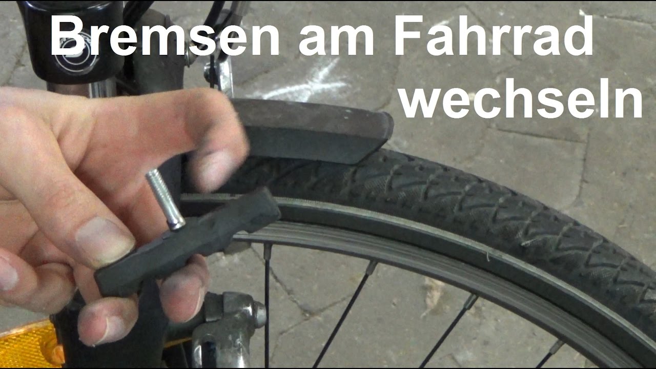 Bremsbeläge Wechseln Fahrrad V Brake