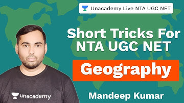 Short tricks for NTA UGC NET | Geography | Unacademy Live NTA UGC NET | Mandeep Kumar