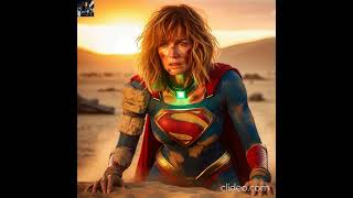 Supergirl In The Hell In Desert Supergirl Defeated Superheroine Defeated And Captured