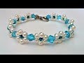 How to make a beaded flower bracelet. Beginners project
