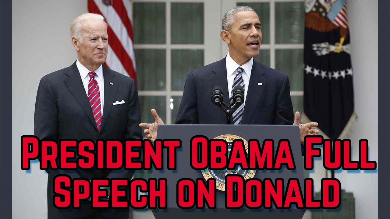 President Obama Full Speech on Donald Trump Win YouTube