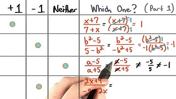 Which One Part 1 - Visualizing Algebra