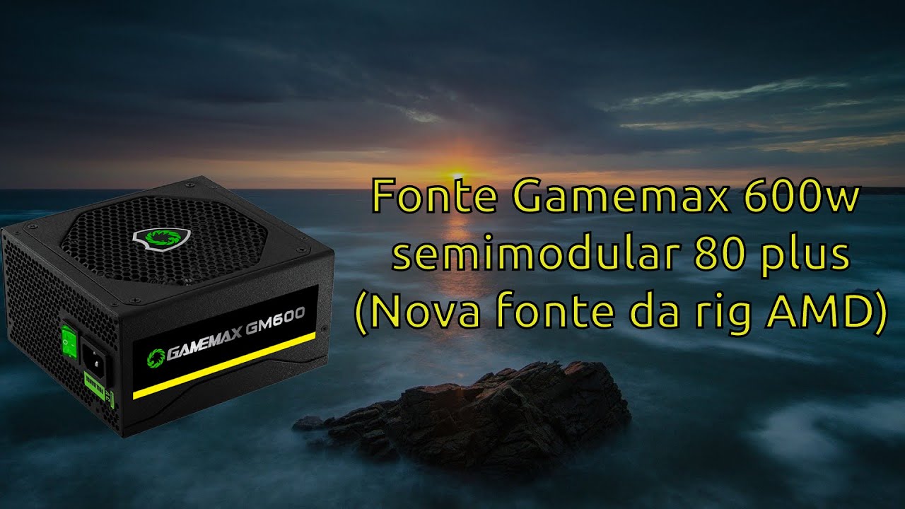 Fonte Gamemax Gm500 Preta 80 Plus Bronze 500w