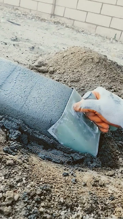 Roll out of ground,  satisfying asmr sounds. #satisfyingvideos #asmr #work #cement #calm #California