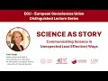 Science As Story Terri Cook EGU Distinguished Lecture 