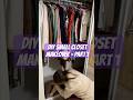 Small Closet DIY Makeover! #closetorganization #diyprojects #homedesign #diyhome #homeimprovement