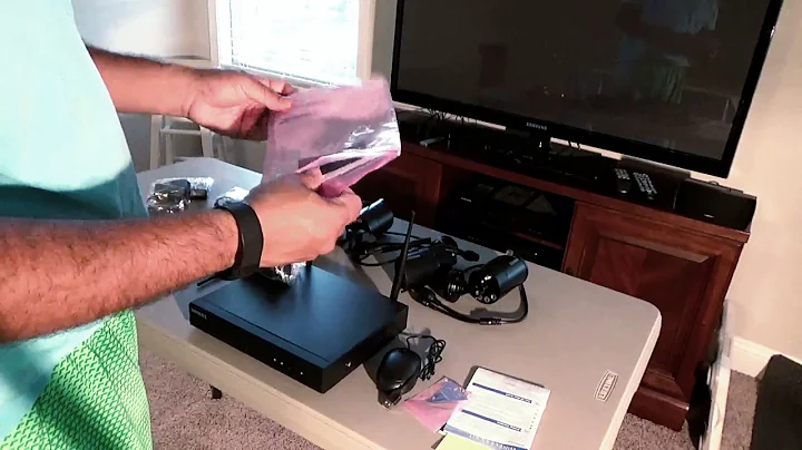 OOSSXX 4 Camera Security System Unboxing and Setup