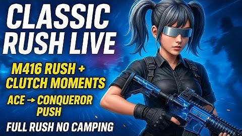 BGMI Classic Rush Gameplay 🔥 Full Send M416 Spray | Mr hacker Live