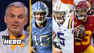 THE HERD| Colin unveils his final Mock Draft: #1 QB Caleb Williams, #2 Jayden Daniels, #3 Drake Maye