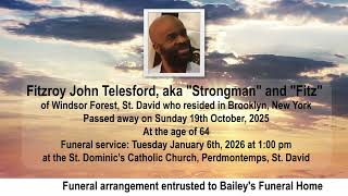 MTV OBITUARIES FOR FRIDAY 2ND JANUARY 2026
