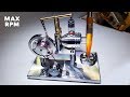 Mini Stirling Engine - MAX RPM (Blow-Up Attempt #1)