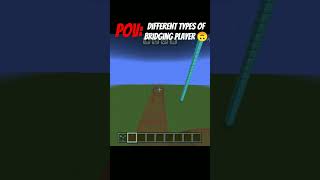 Different ❤️types of 😈 bridging player🔥 in Minecraft @Technoblade
