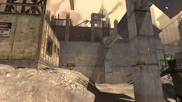 MW3- Random Throwing Knife on Hardhat.