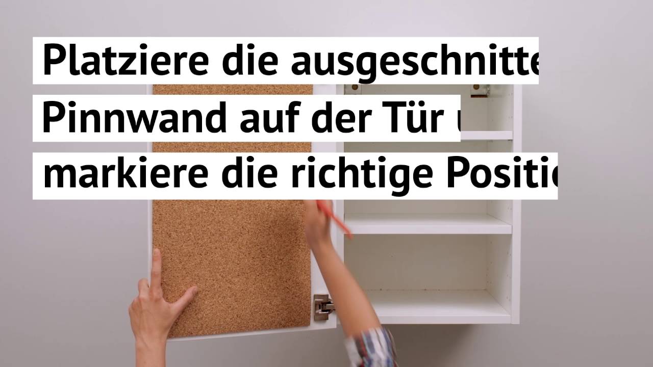Diy Tutorial Fur Eine Kork Pinnwand Fur Die Kuche Youtube